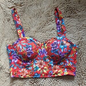 Floral Bustier Top